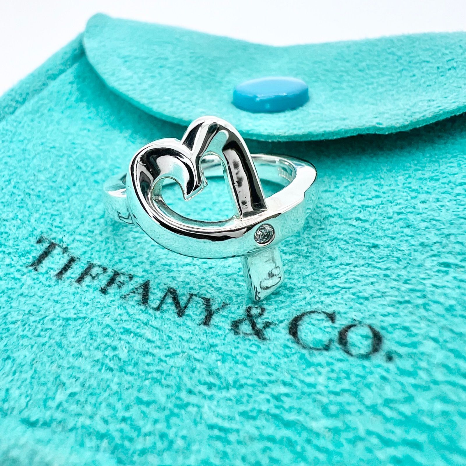 中古】TIFFANY/ティファニー SV925 ラビングハート ピアス[g998-4