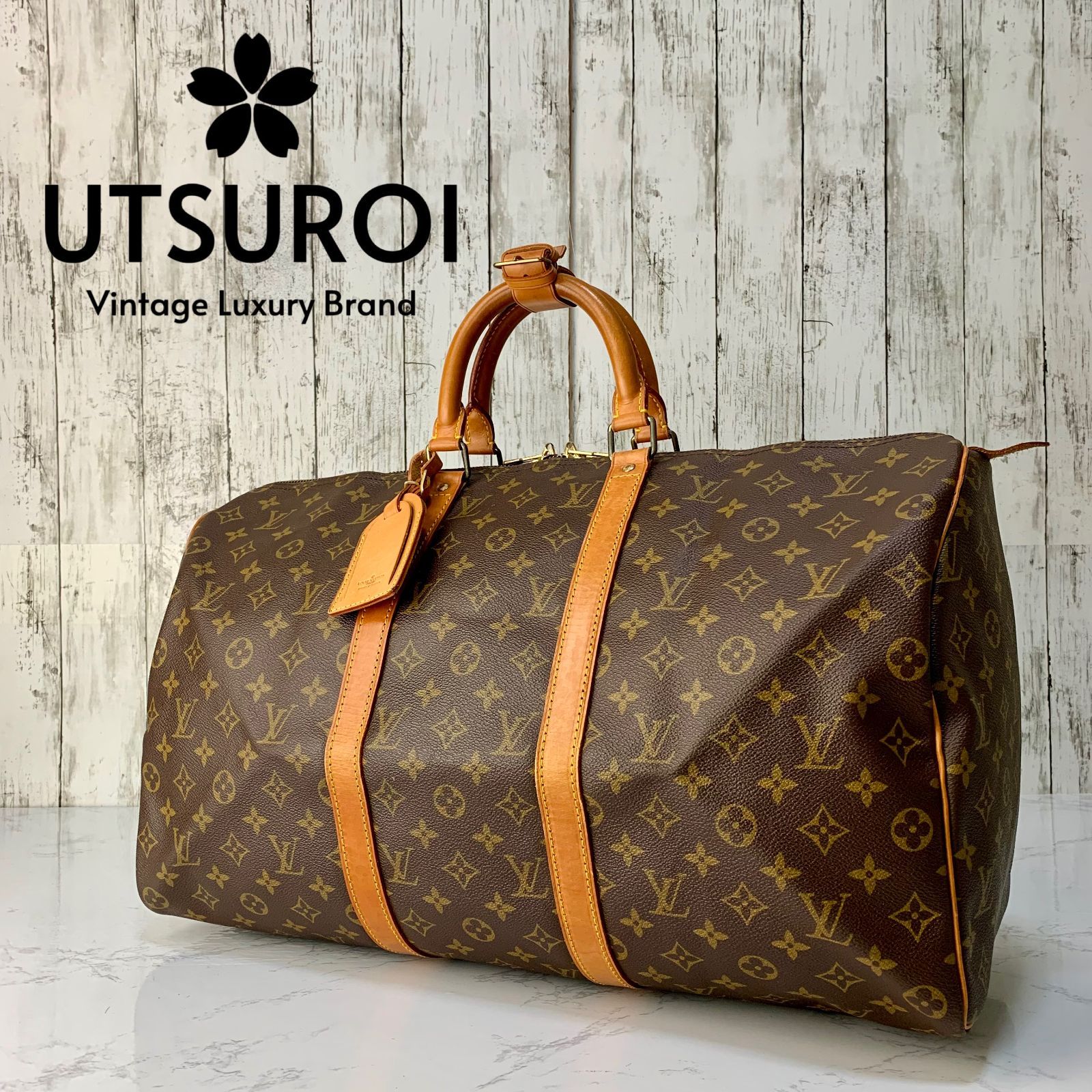 LOUIS VUITTON キーポル 50 モノグラム ボストンバッグ M41426 【状態 
