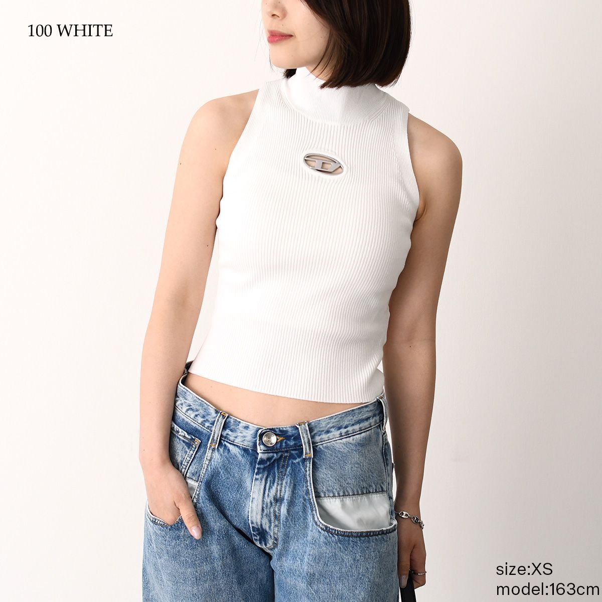 DIESEL ディーゼル トップス M-ONERVAX-TOP ノースリーブトップ A13020