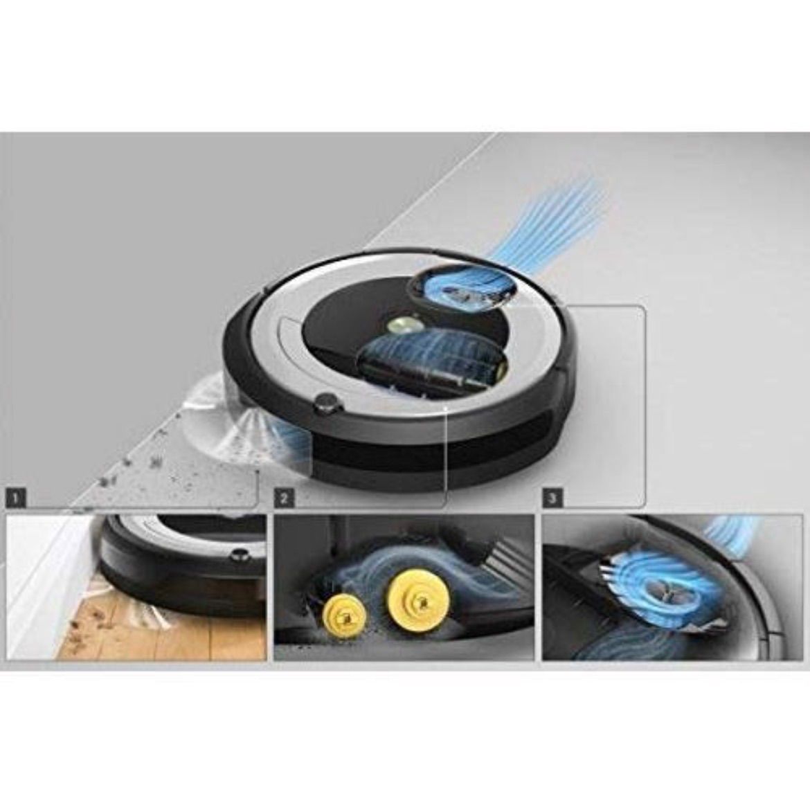 iRobot ロボットクリーナー ルンバ641 ブルーシルバー R641060 - メルカリ