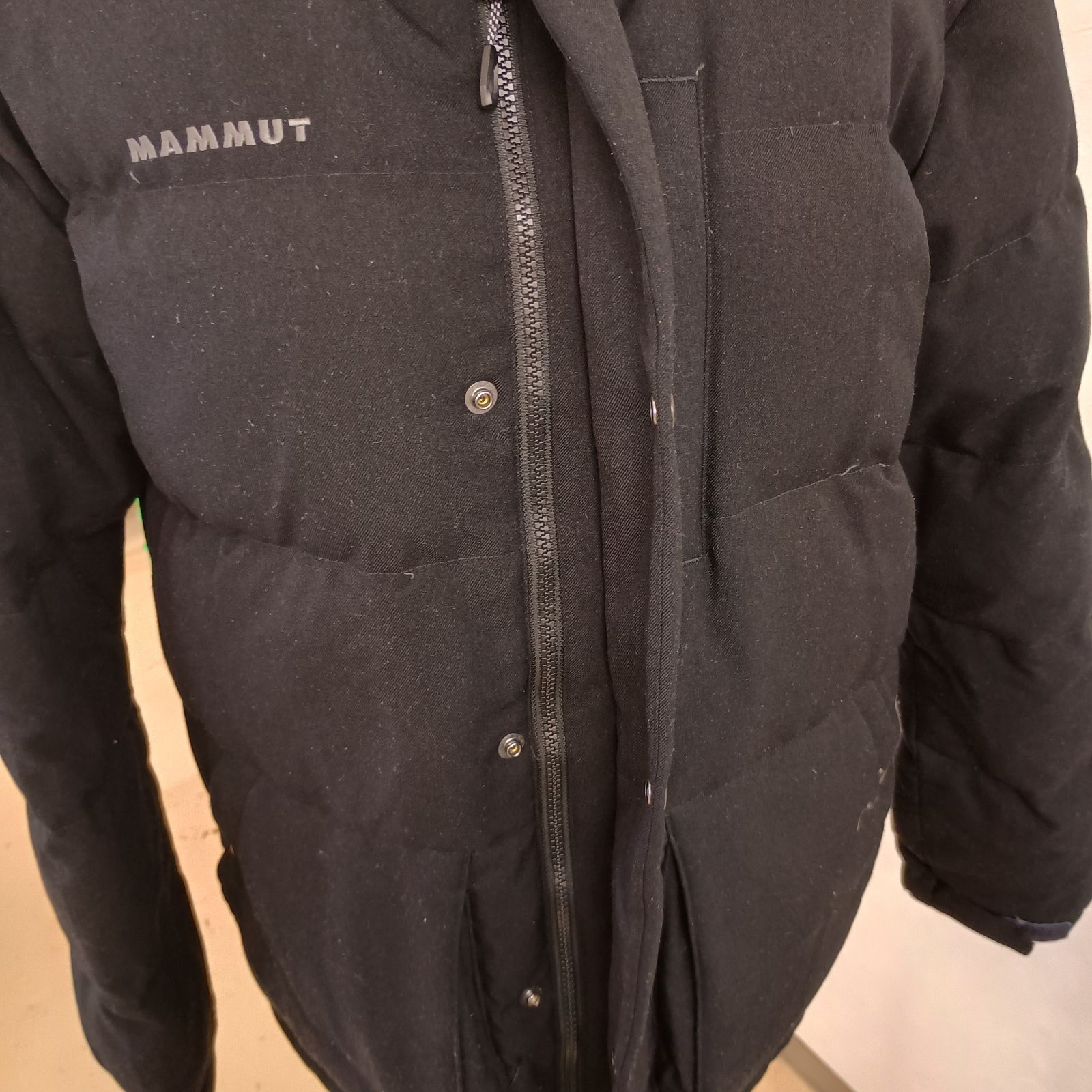 MAMMUT ロゼグ2.0 ダウンジャケット ブラック Lサイズ アジア フード欠 