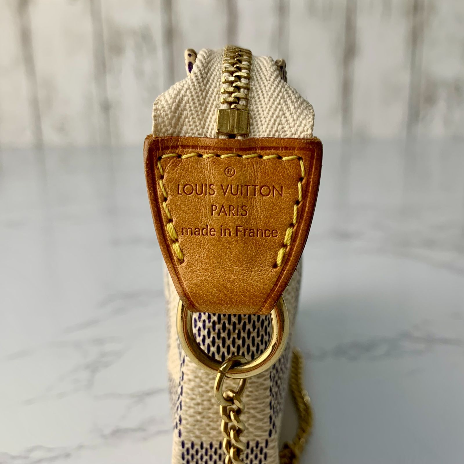 LOUIS VUITTON ミニ ポシェット アクセソワール ダミエ・アズール