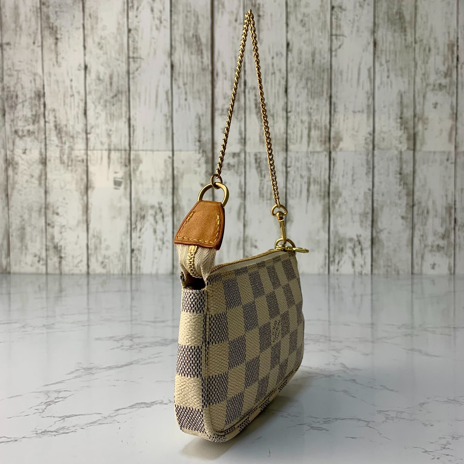 LOUIS VUITTON ミニ ポシェット アクセソワール ダミエ・アズール