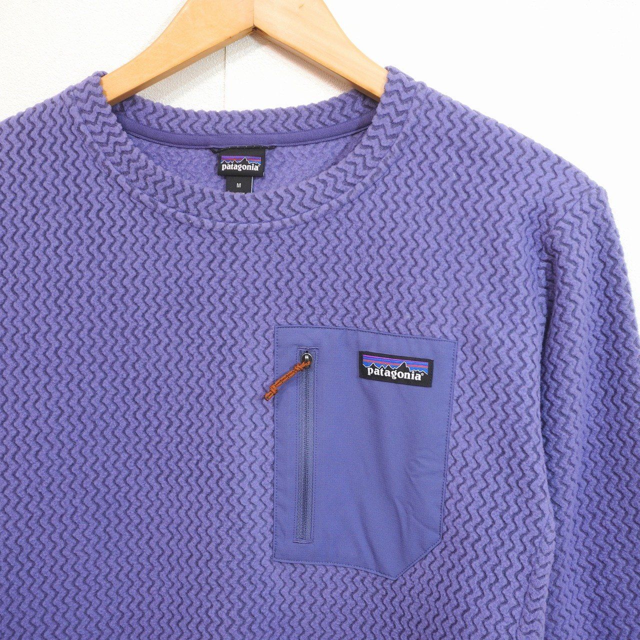 patagonia (M) R1 AIR CREW SOLSTLCE PURPLE メンズ フリース トップス 