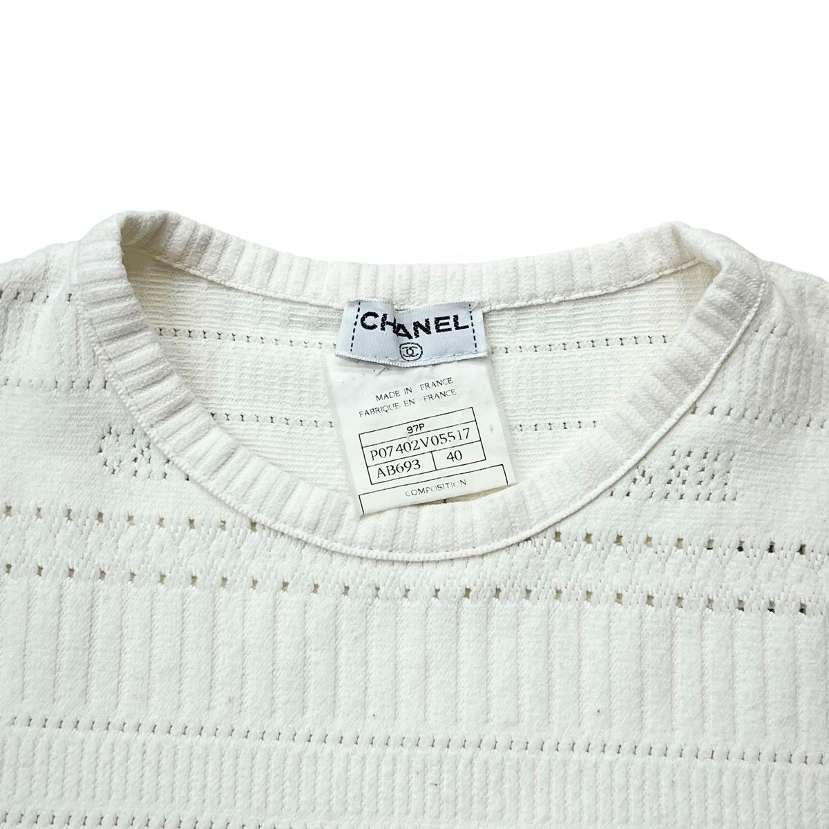 中古】 CHANEL シャネル Tシャツ・カットソー P07402V05517 ココマーク 