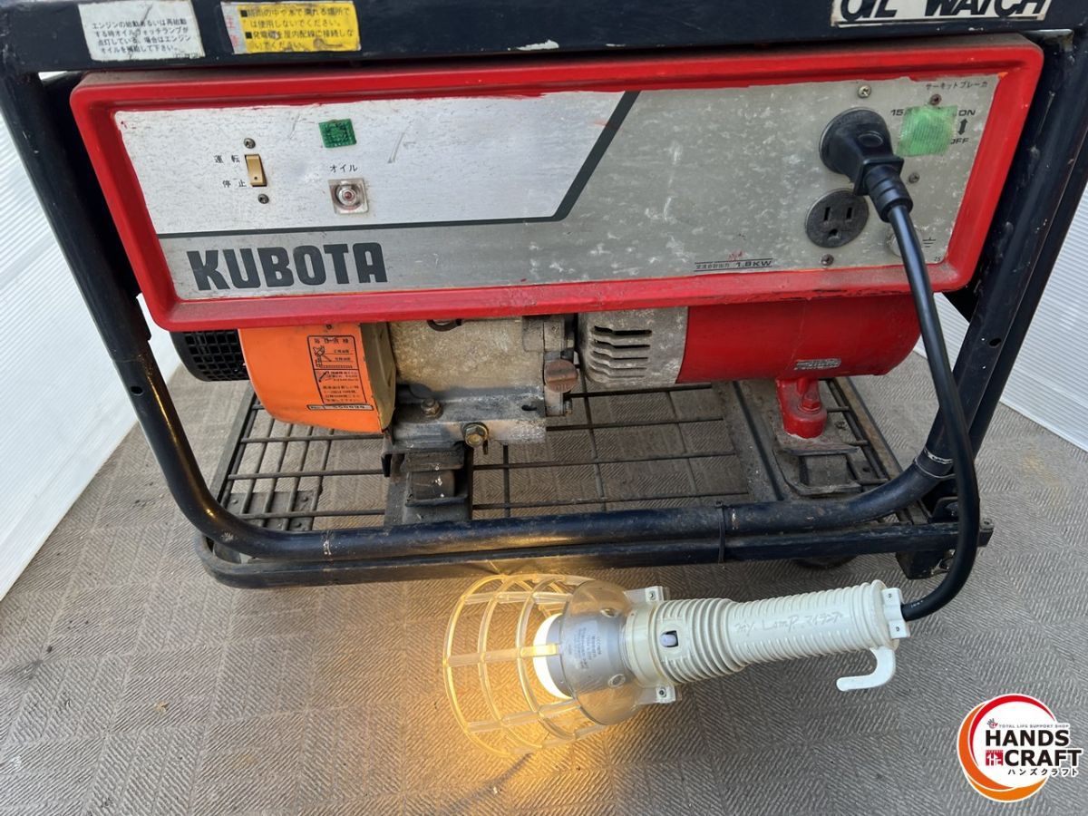 ♪ 配送不可【引取限定】クボタ NA1800 発電機 1800VA 100V 18A 60Hz 