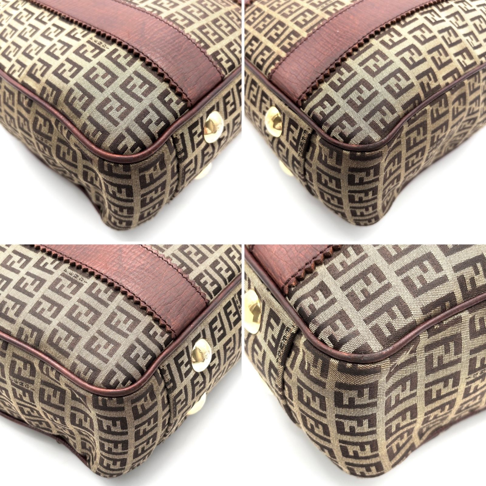 美品 FENDI フェンディ ズッカ 総柄 トートバッグ ハンドバッグ 