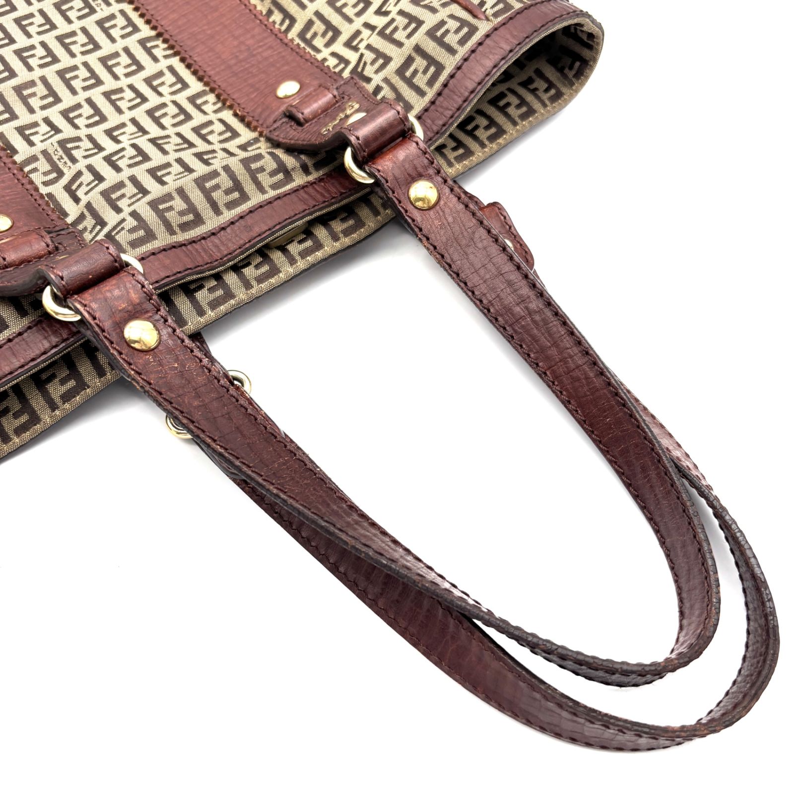 美品 FENDI フェンディ ズッカ 総柄 トートバッグ ハンドバッグ 