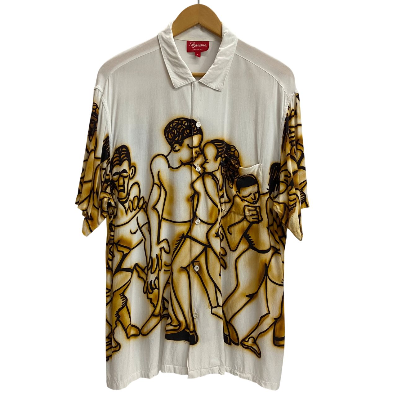 シュプリーム SUPREME 21SS Dancing Rayon S/S Shirt レーヨン 半袖 
