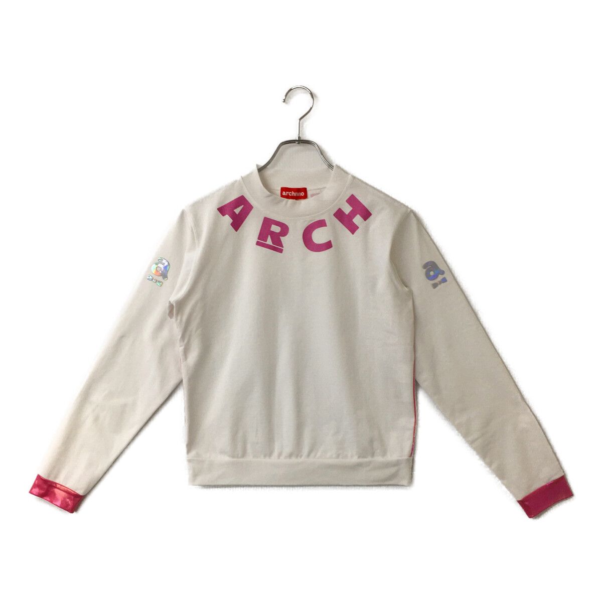 【未着用】アルチビオ archivio レディース 長袖シャツ タグ付き 36 中古 レディース アルチビオ archivio 長袖シャツ 36(S) 白×ピンク