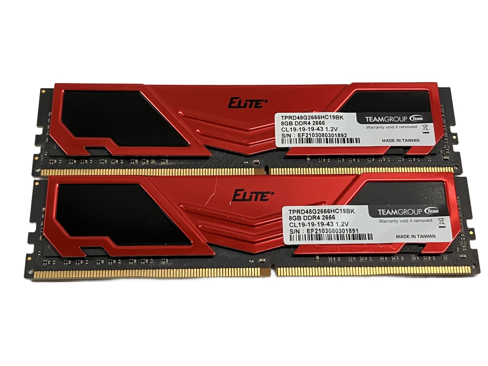 Team デスクトップ用メモリ 8GB 2枚 合計 16GB DDR4 動作品 Team デスクトップ用メモリ 8GB 2枚 合計 16GB DDR4 動作品 【公式通販】