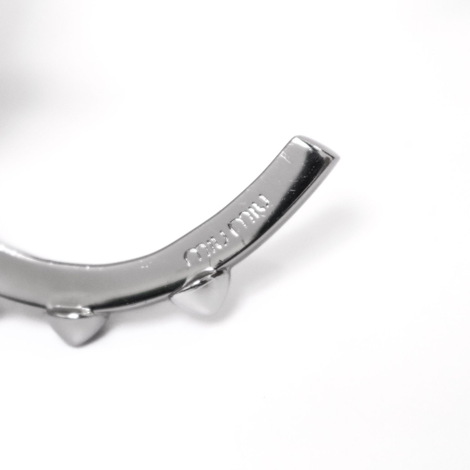 ミュウミュウ ブレスレット バングル アクセサリー メタル、シルバー