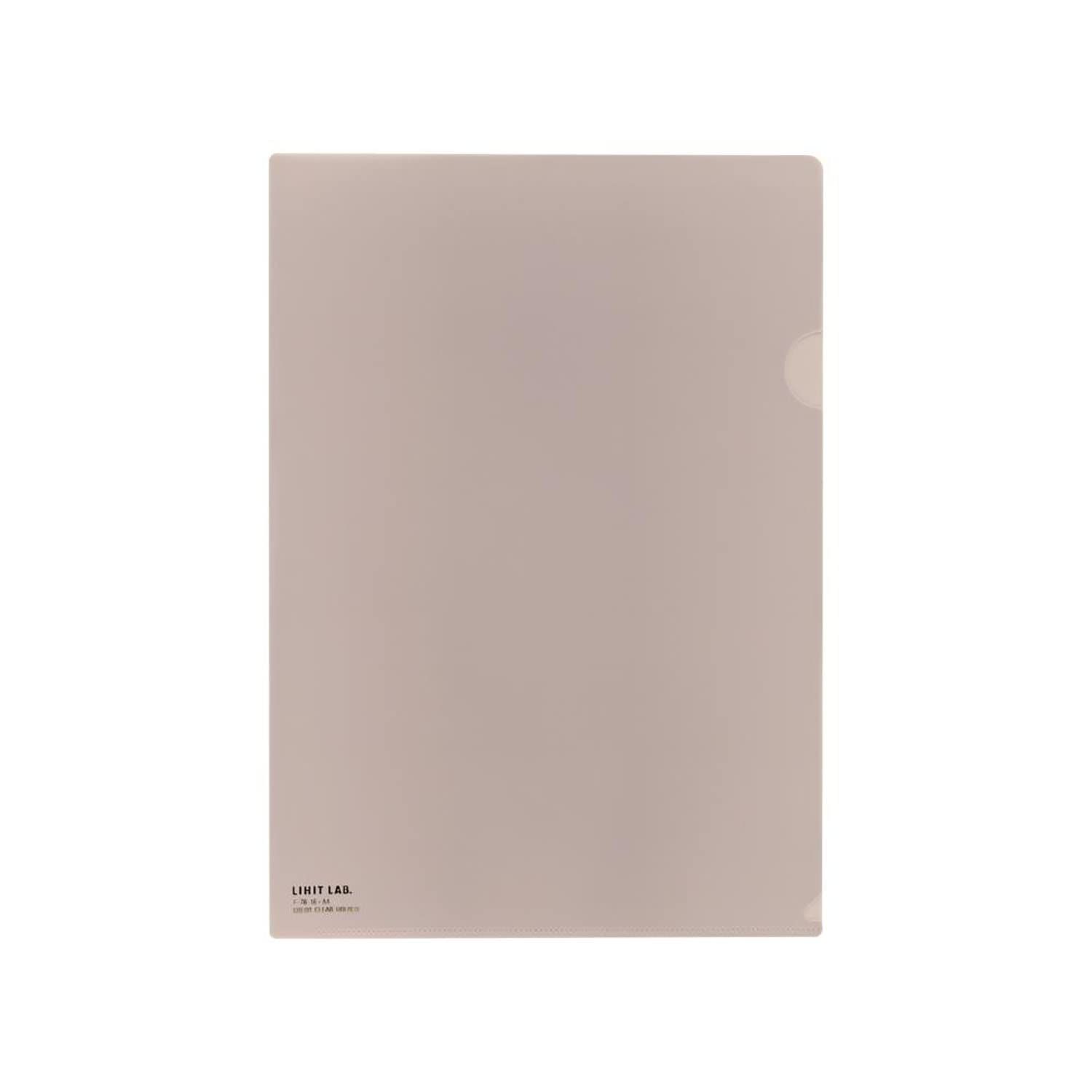 新品 リヒトラブ クリアホルダー 50枚入 A4 ベージュ F78-16_50