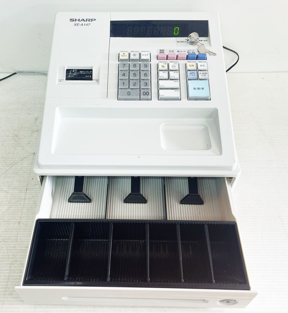 綺麗です シャープ XE-A147 電子レジスター 動作良好！ □V-20 - メルカリ