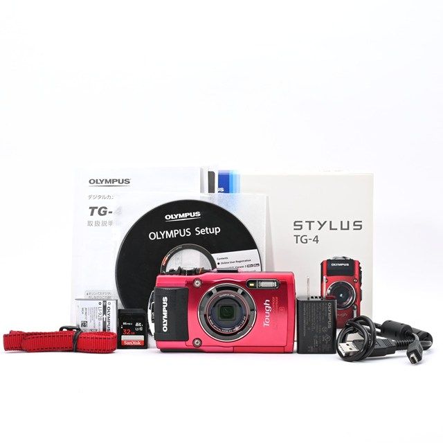 OLYMPUS Stylus TG-4 防水デジタルカメラ OLYMPUS TG-4 レッド 防水