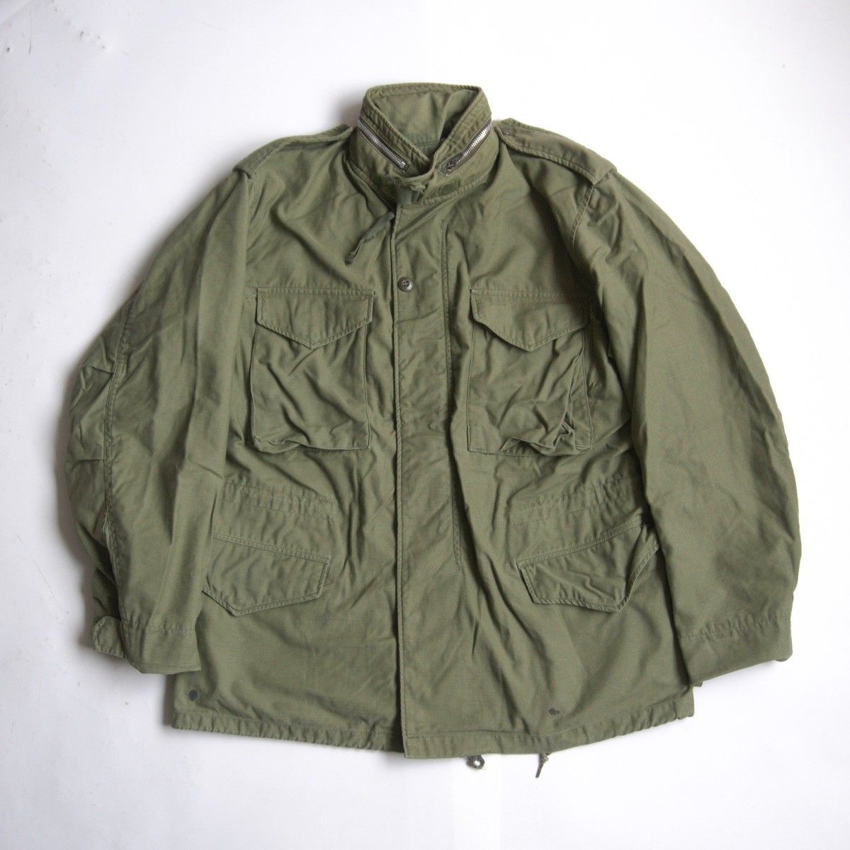 70S/アルミジップ】US ARMY【M-65 2nd フィールドジャケット】MEDIUM 