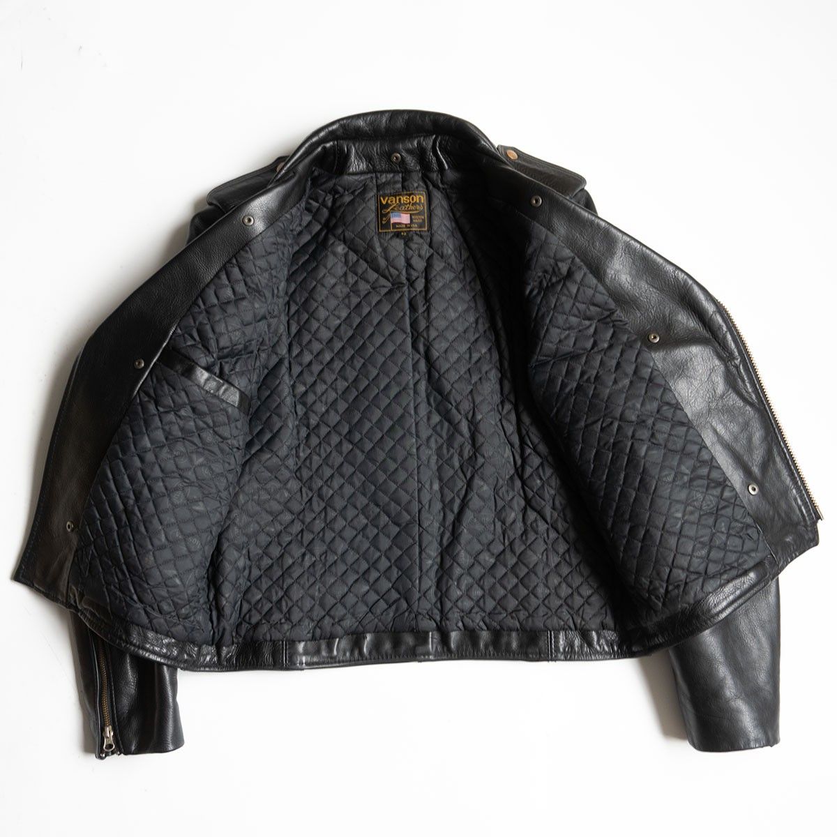美品/ビッグサイズ】 VANSON 【C2 ダブルライダース ジャケット】42