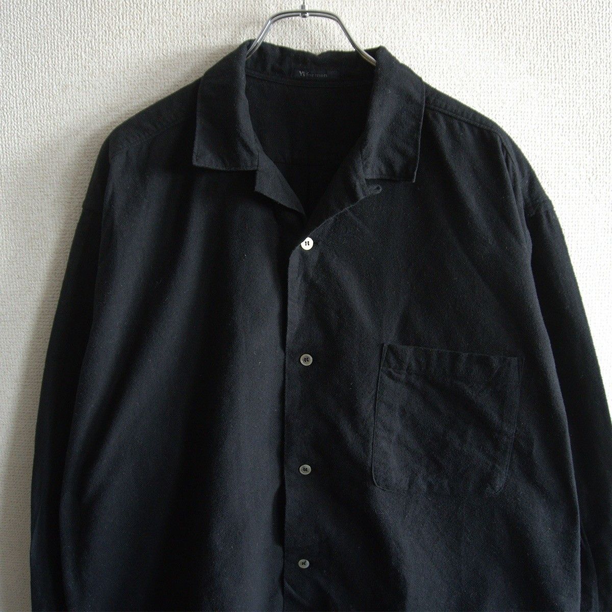 未使用に近い 24AW◎ワイズフォーメン オーバーサイズオープンカラーシャツ アーカイブ】Y's for men【オープンカラー オーバーサイズ シャツ