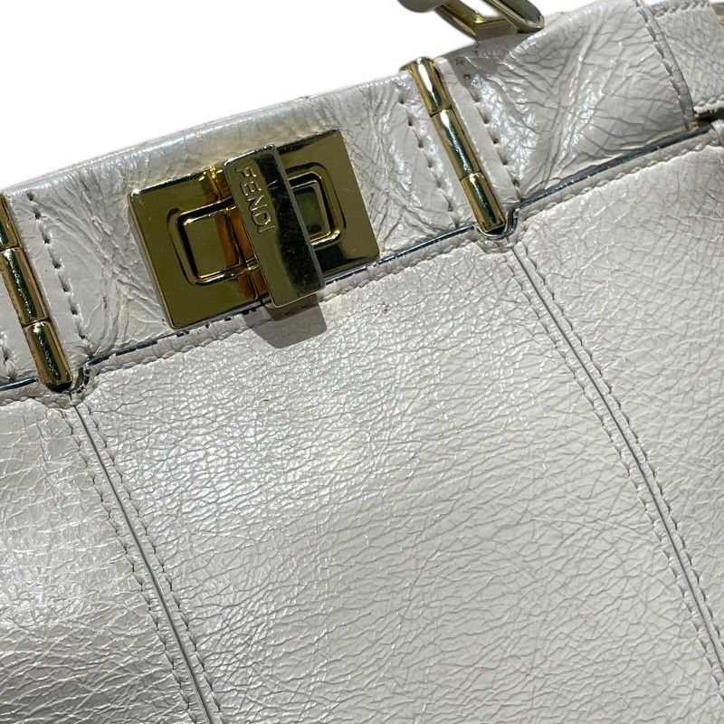 フェンディ FENDI ピーカーブーミニ 8BN244 アイボリー レザー レディース ショルダーバッグ FENDI - フェンディ FENDI ピーカーブーミニ 8BN244 アイボリー レザー
