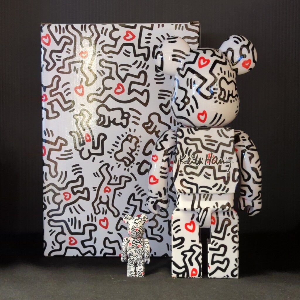 MEDICOMTOY BE@RBRICK KEITH HARING #8 100%&400% - メルカリ