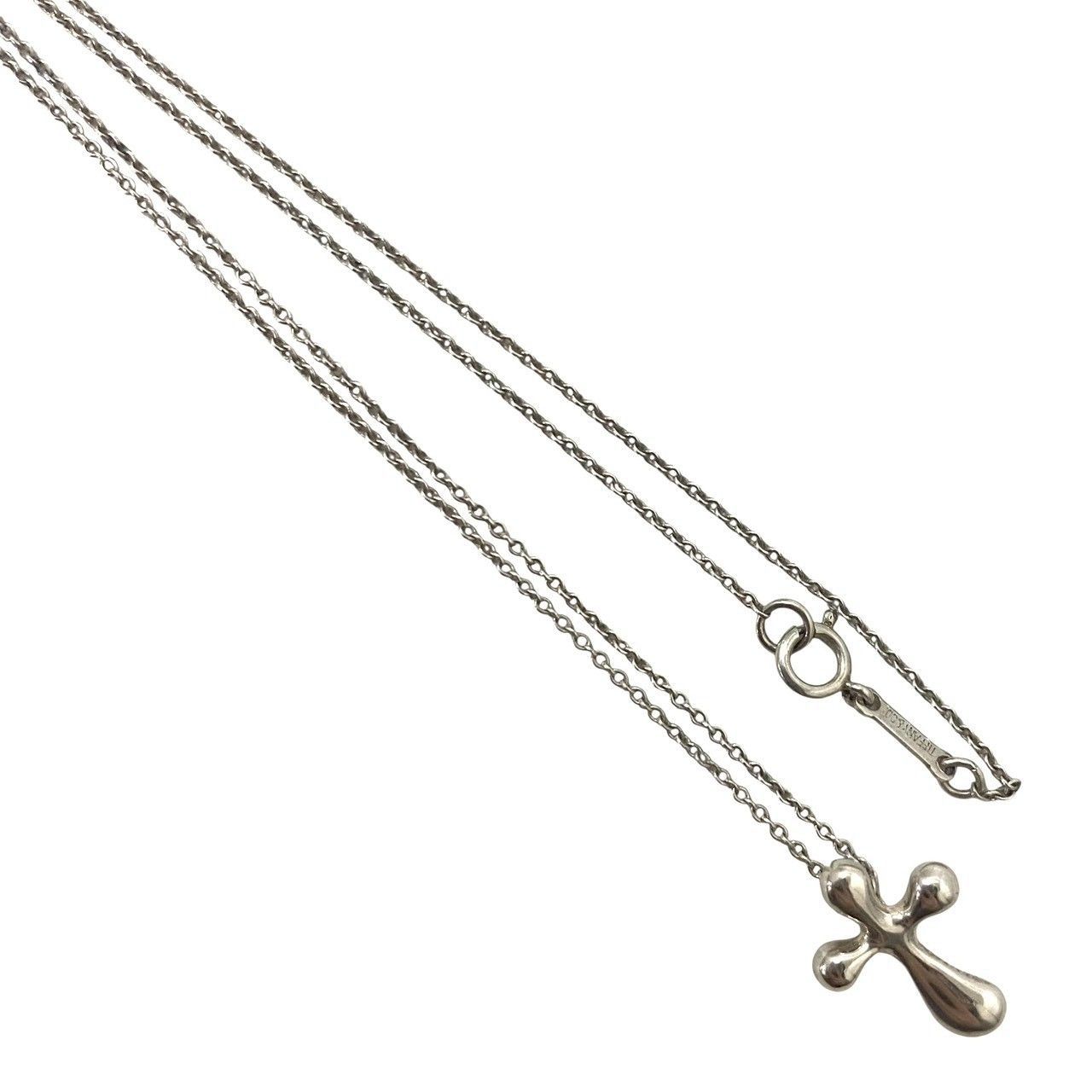 TIFFANY&Co.】ティアドロップクロス ネックレス ELSA PERETTI/エルサ