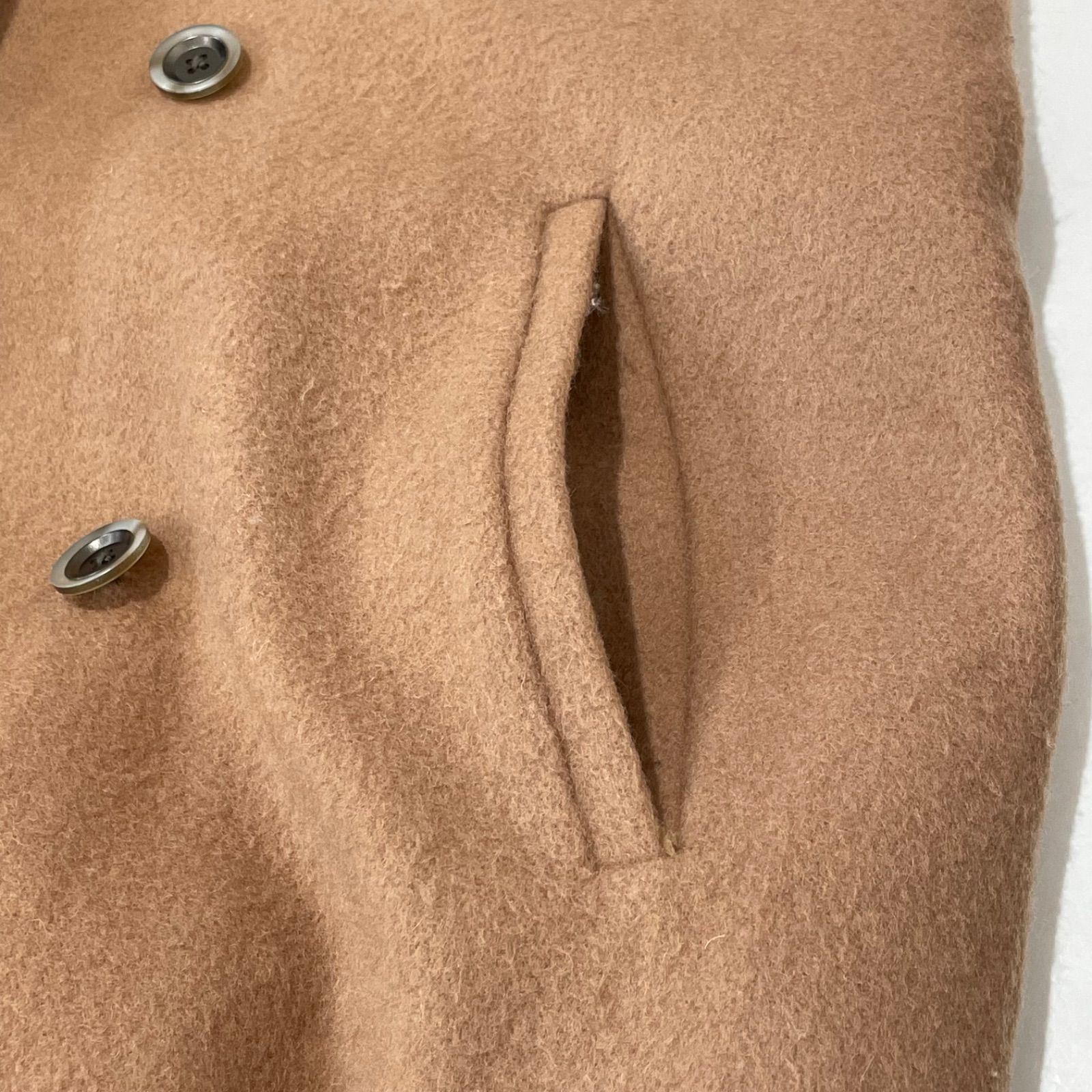 AMERI アメリ UNDRESSED BACK PLEATS COAT ロングコート キャメル 