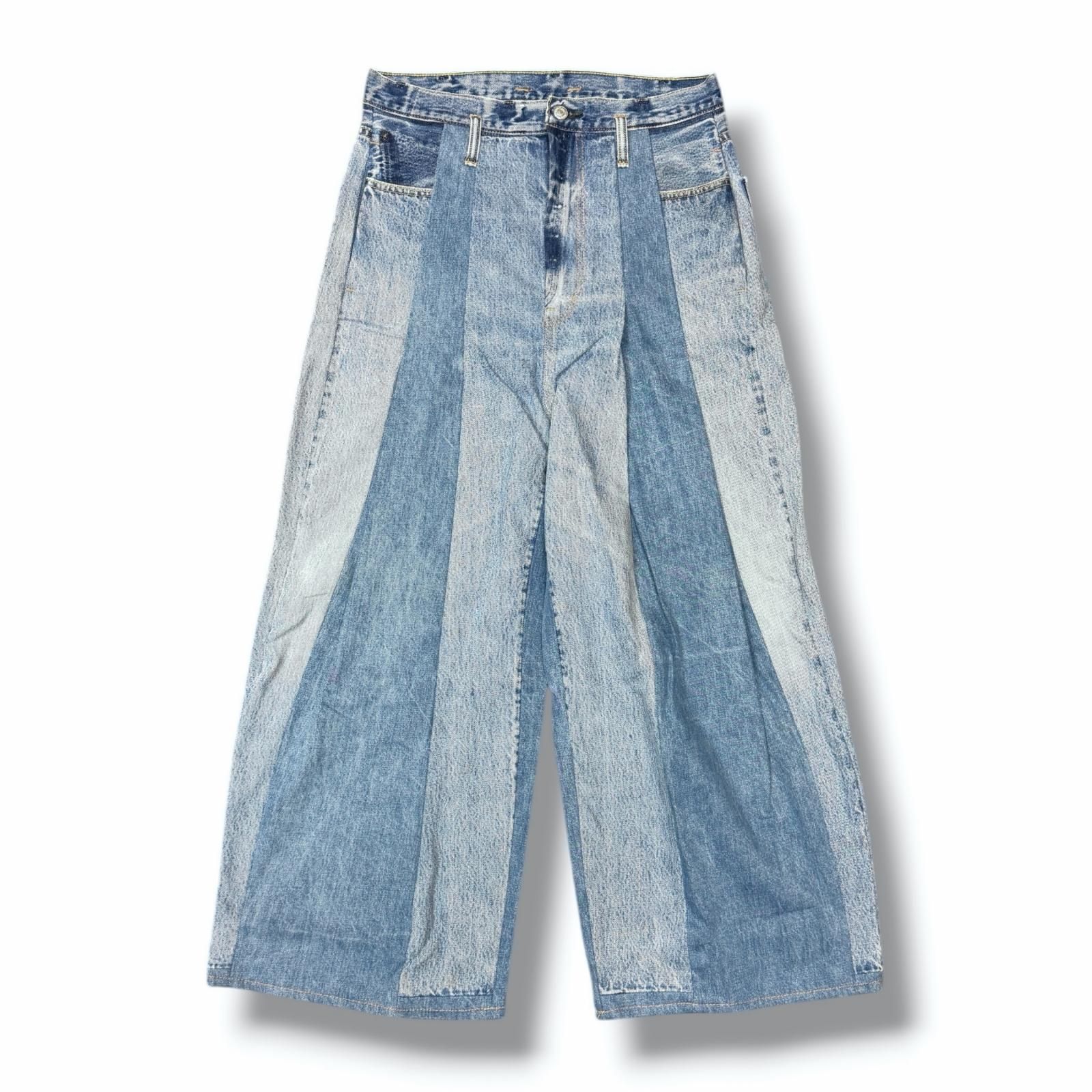 参考上代59400円 未使用 SHINYAKOZUKA RE-BAGGY 再構築バギーデニム 