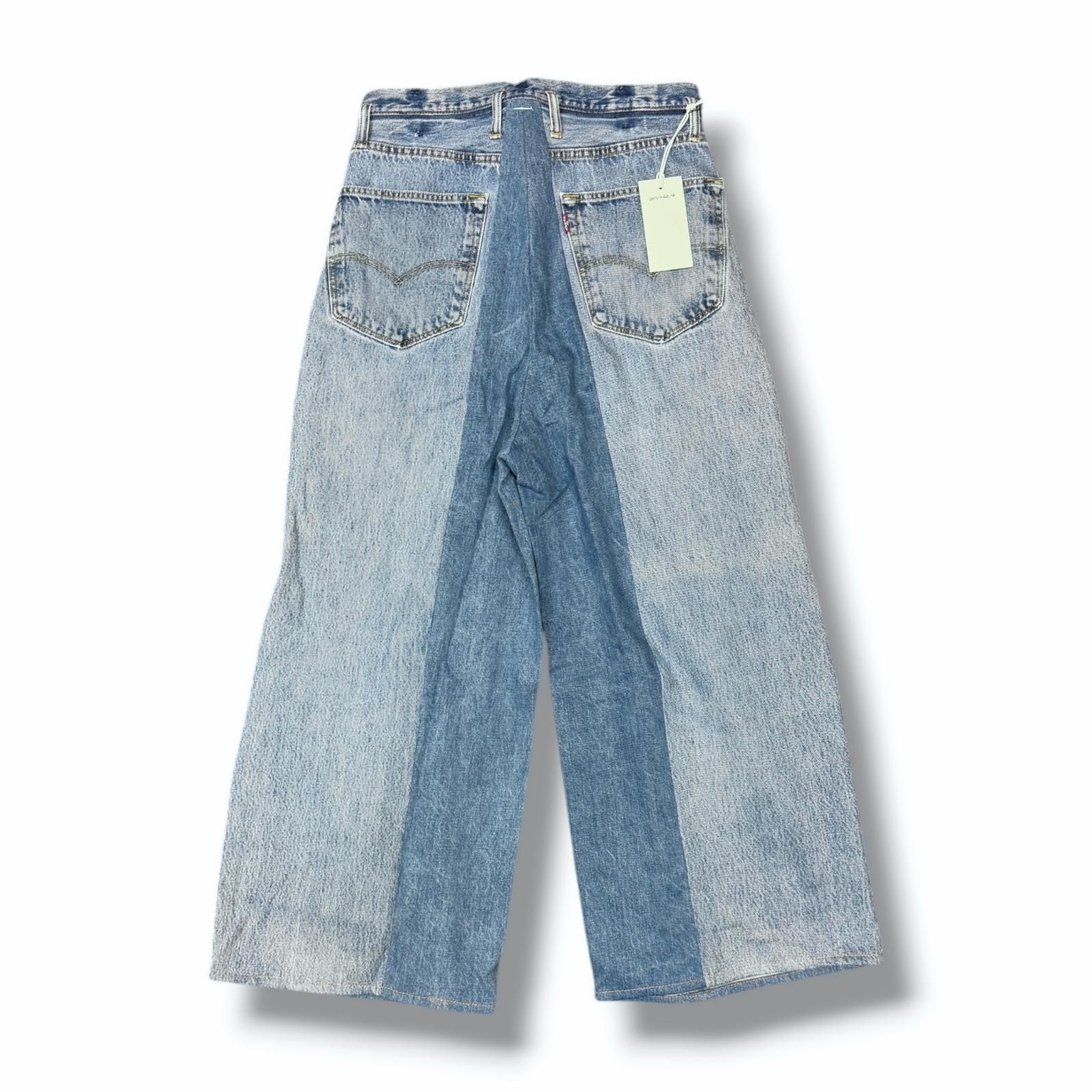 参考上代59400円 未使用 SHINYAKOZUKA RE-BAGGY 再構築バギーデニム 