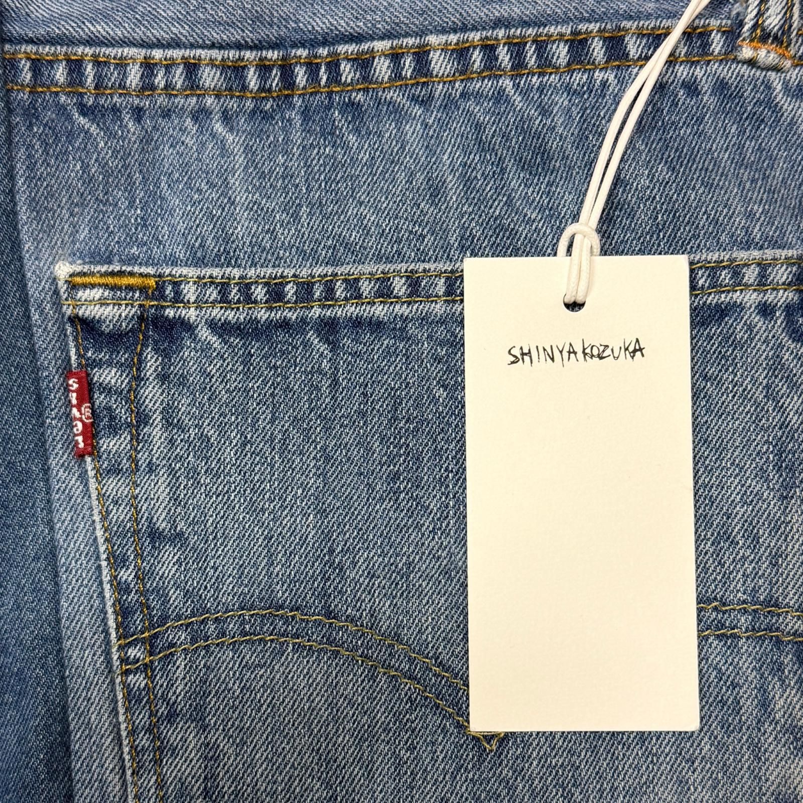 参考上代59400円 未使用 SHINYAKOZUKA RE-BAGGY 再構築バギーデニム 