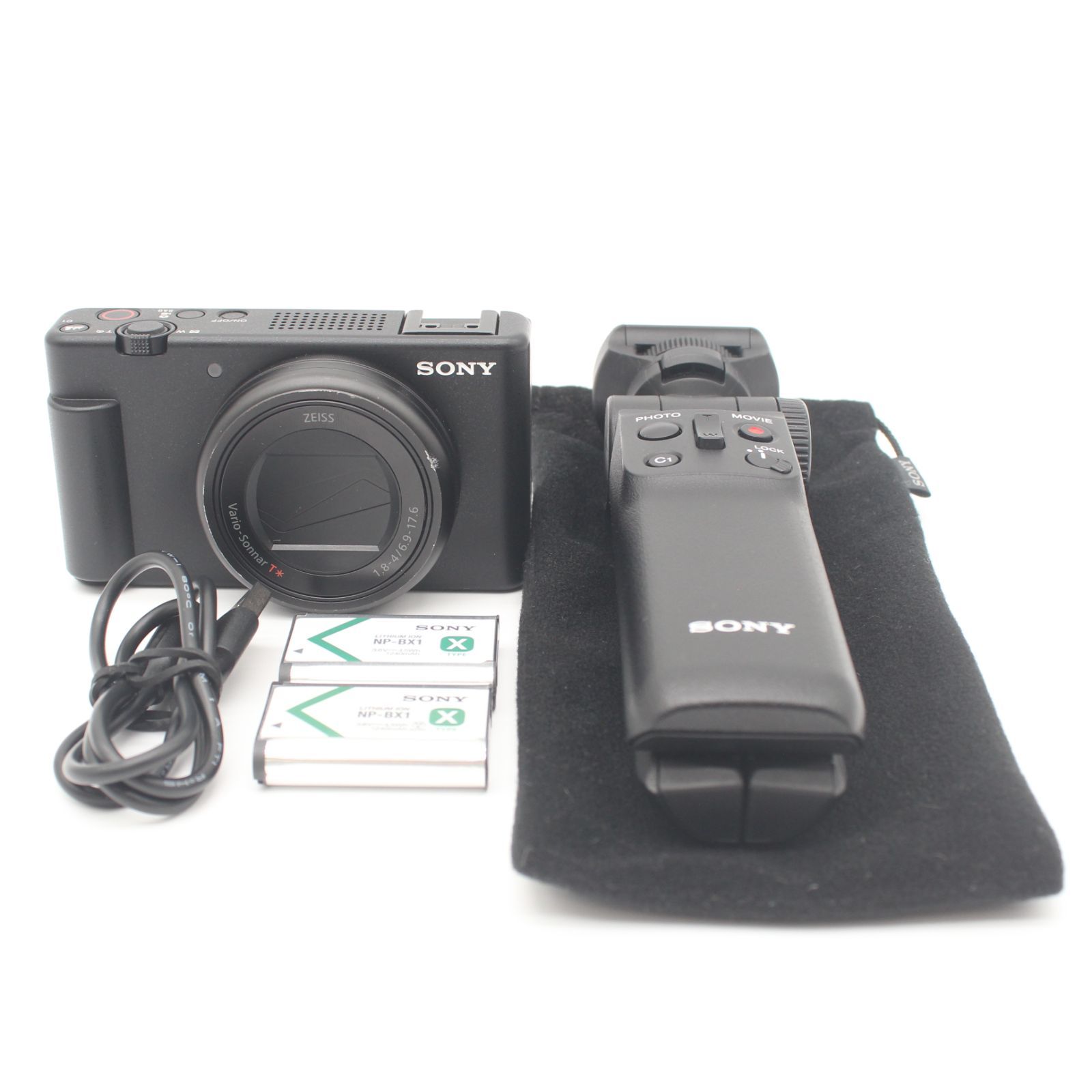 ≪並品≫ SONY VLOGCAM ZV-1II シューティンググリップキット ブラック 