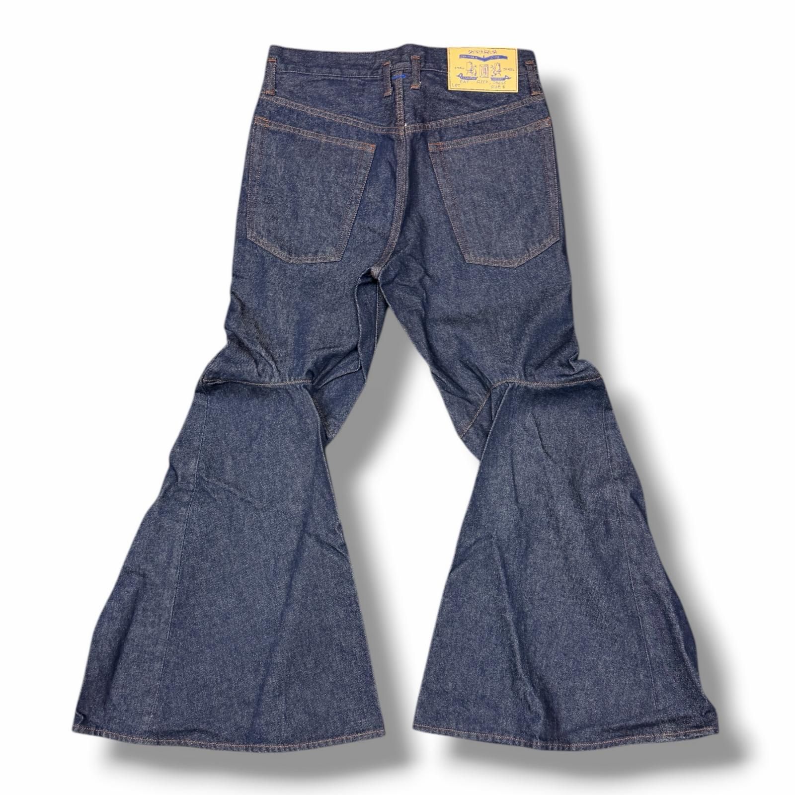 参考上代49500円 未使用 SHINYAKOZUKA  25SS ORDINARY CITY CURTAIN LEGS デニムパンツ フレアジーンズ シンヤコヅカ 2501SK61 インディゴ S （11447M） 参考上代49500円 未使用 SHINYAKOZUKA 25SS ORDINARY CITY CURTAIN