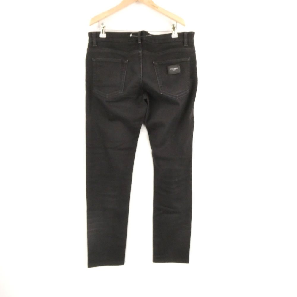美品 DOLCE&GABBANA ドルチェ＆ガッバーナ SOLID BLACK SKINNY JEANS