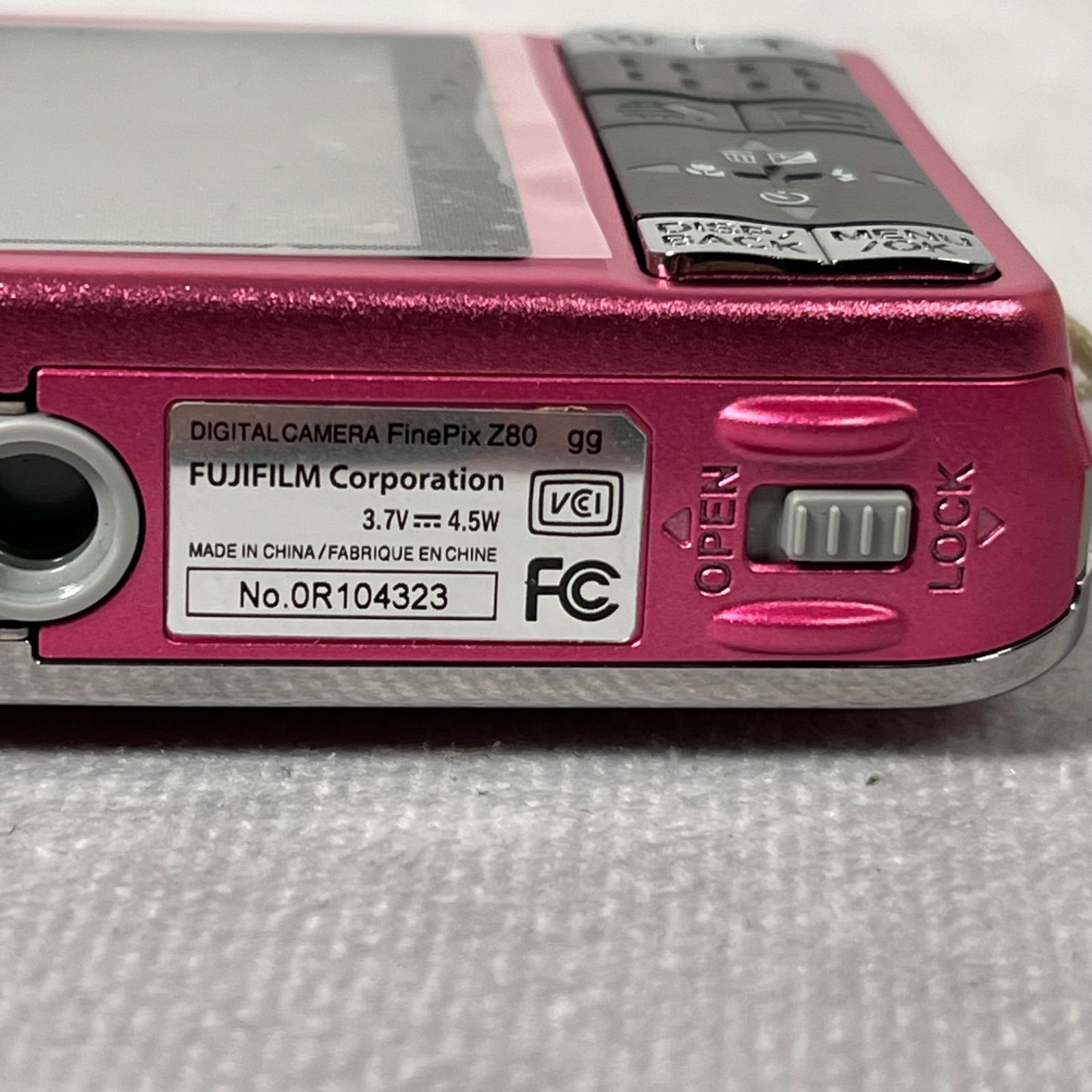 管2603-309】FUJIFILM 富士フイルム Finepix Z80 ピンク コンパクト 