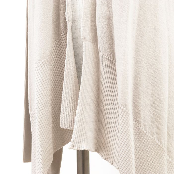 SALE【美品】Rick Owens リックオウエンス カーディガン ニット サイズ M レディース ロゴ ハイゲージ オープンフロント ロングスリーブ 長袖 ウール100% トップス ライトベージュ イタリア製 SALE【美品】Rick Owens リックオウエンス カーディガン ニット サイズ