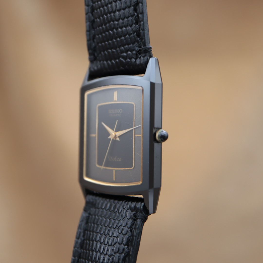 【電池交換済】SEIKO Dolce 9521-5200 セラミック ドルチェ セイコー ドルチェ 9521-5200 SEIKO Dolce ブラック文字盤 グレー