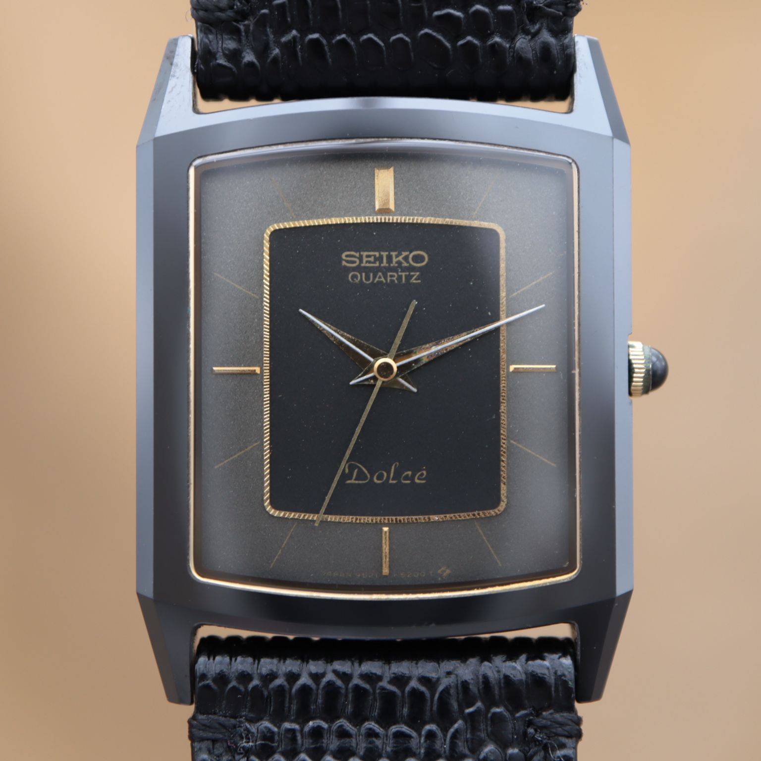 メンズ セイコー ドルチェ 9521-5200 SEIKO Dolce ブラック文字盤 