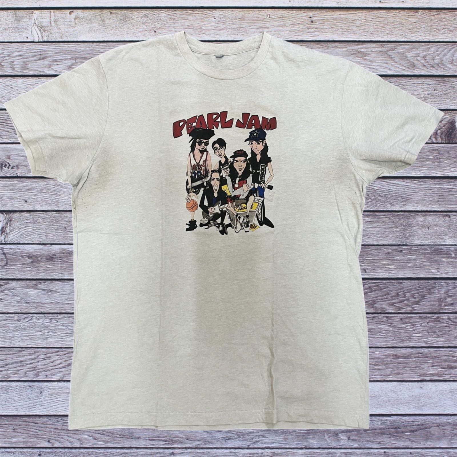 希少】USA古着 PEARL JAM パールジャム バンドTシャツ キャラクター 