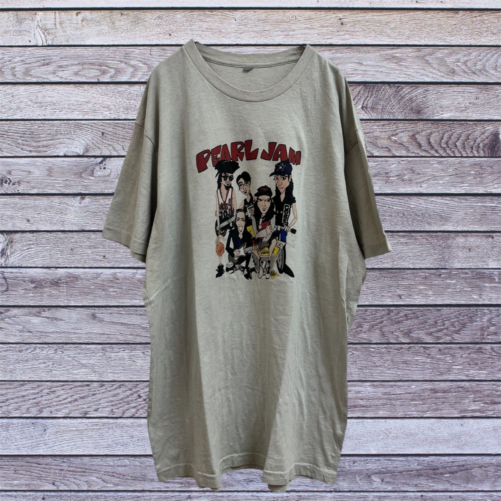 希少】USA古着 PEARL JAM パールジャム バンドTシャツ キャラクター 
