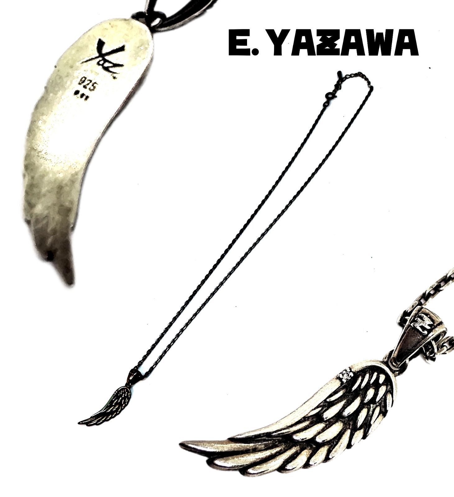 E.YAZAWA 矢沢永吉 フェザーシルバーネックレス yaz シルバー925
