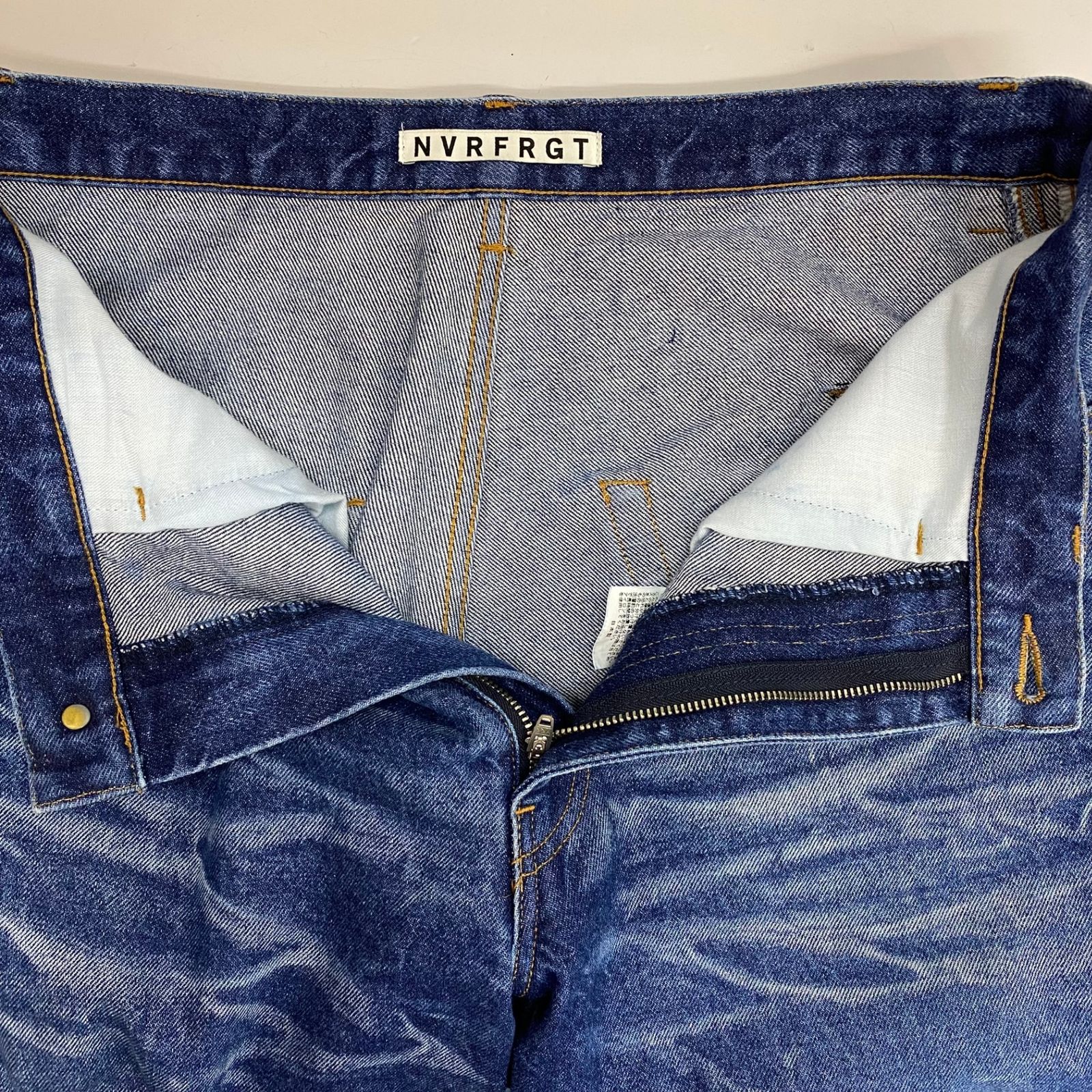 ネヴァーフォーゲット NVRFRGT 別注 3D TWISTED WIDE LEG JEANS 