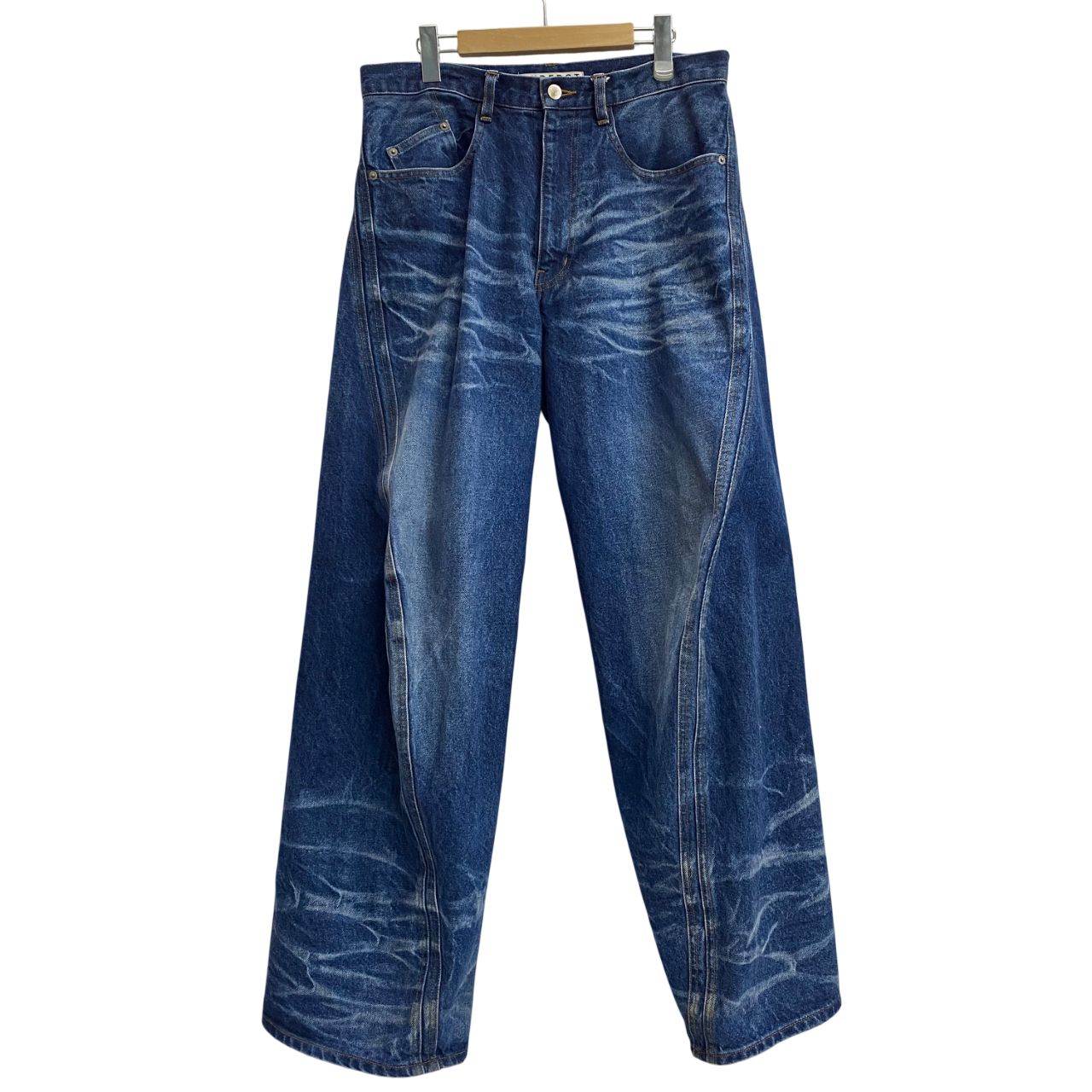 NVRFRGT NO.EXST251P02 サイズ1 ネヴァーフォーゲット NVRFRGT 別注 3D TWISTED WIDE LEG JEANS