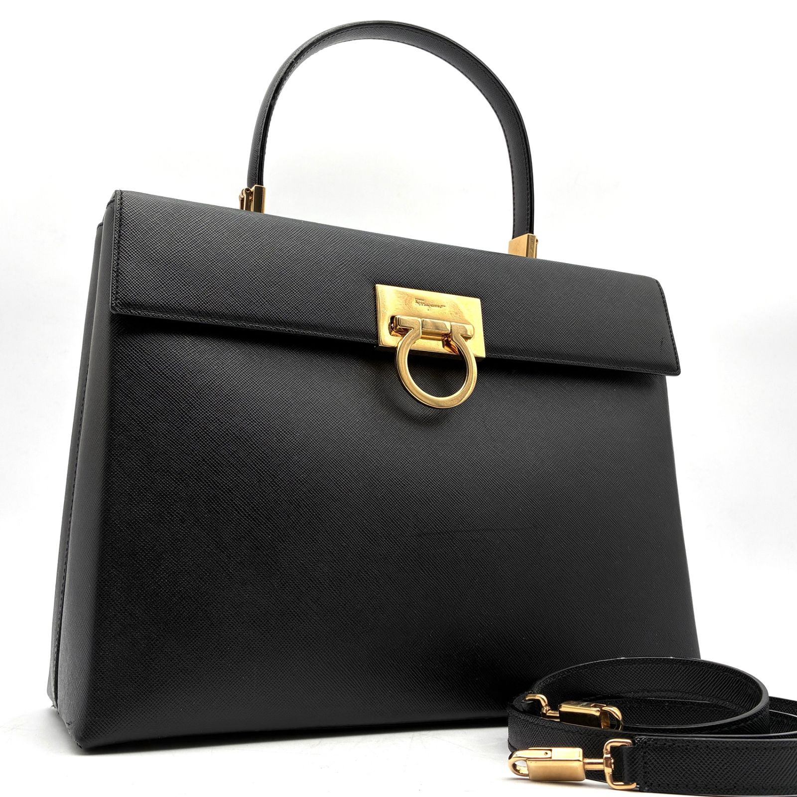 美品‼️Ferragamo （フェラガモ ）レザー ハンドバッグ 美品