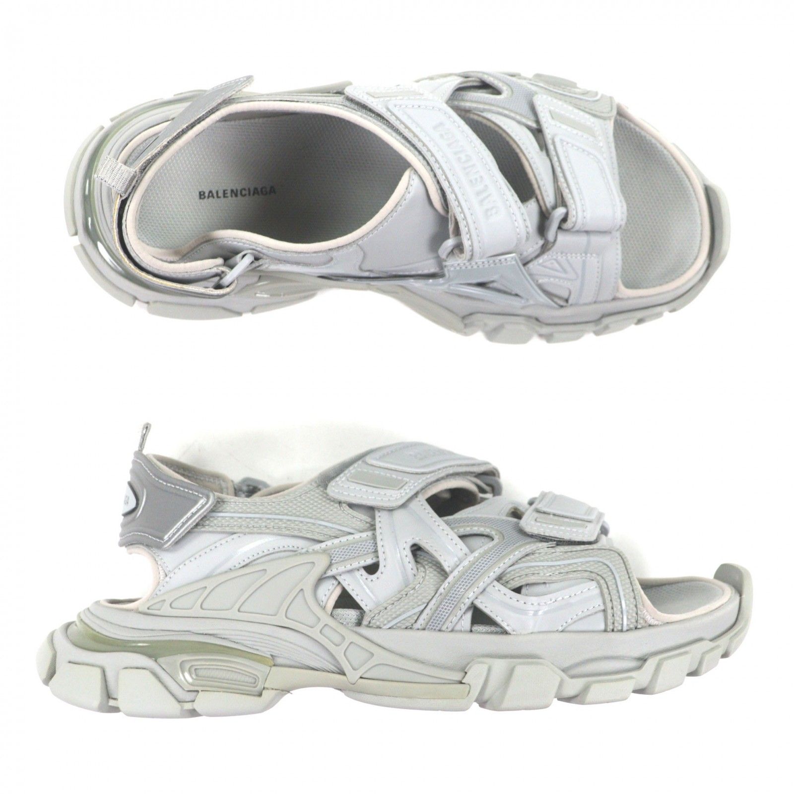 良品▽BALENCIAGA バレンシアガ 617542 Track Sandal トラックサンダル
