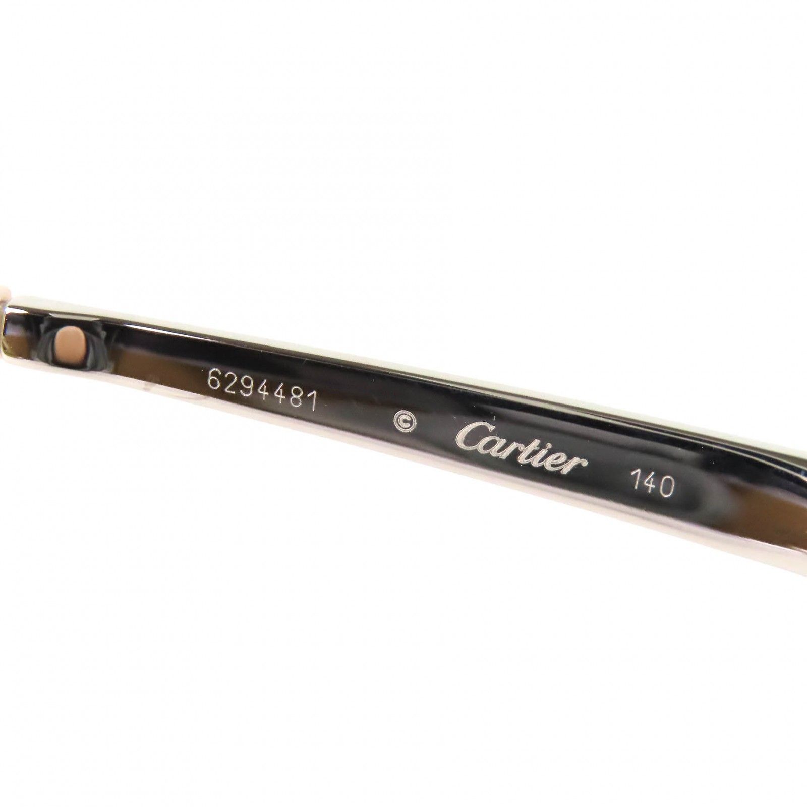 良品△Cartier カルティエ T8201067 レディ トリニティ ロゴ サングラス アイウェア ペールピンク 140 フランス製 レディース 良品△Cartier カルティエ T8201067 レディ トリニティ ロゴ