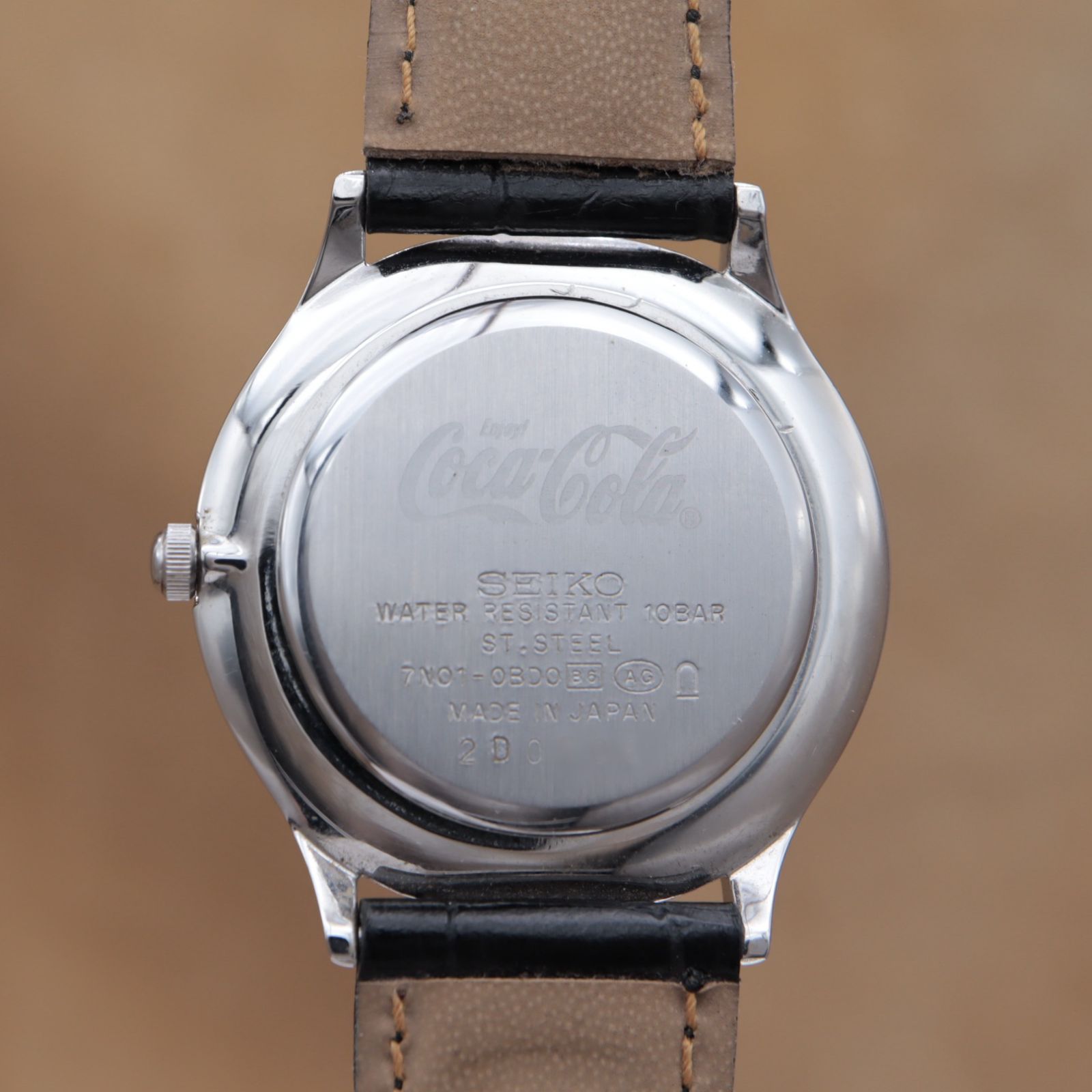 セイコー コカコーラ 7N01-0BD0 SEIKO Coca Cola シルバー文字盤