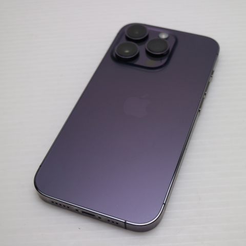 美品 SIMフリー iPhone14 Pro 256GB ディープパープル スマホ 土日祝