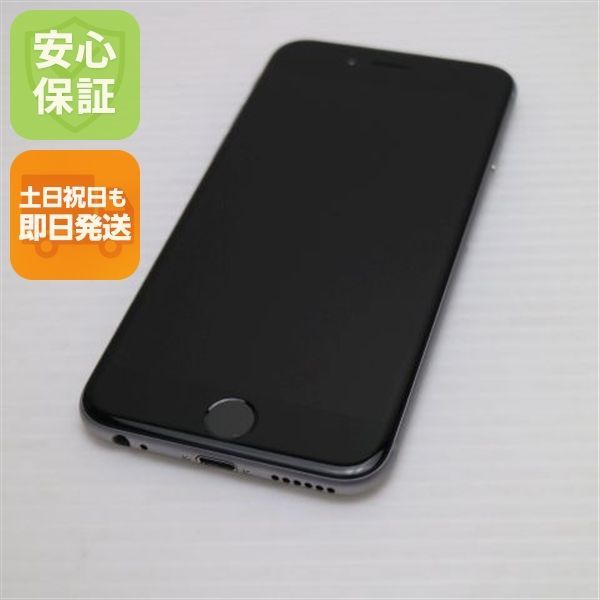 新品同様 SOFTBANK iPhone6 16GB スペースグレイ 即日発送 スマホ