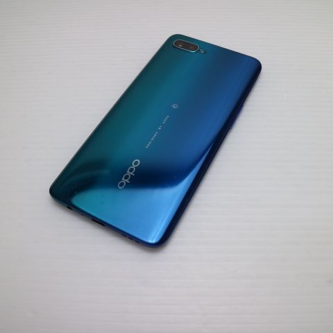 美品 OPPO Reno A 64GB ブルー スマホ 本体 白ロム 土日祝発送OK 02000 