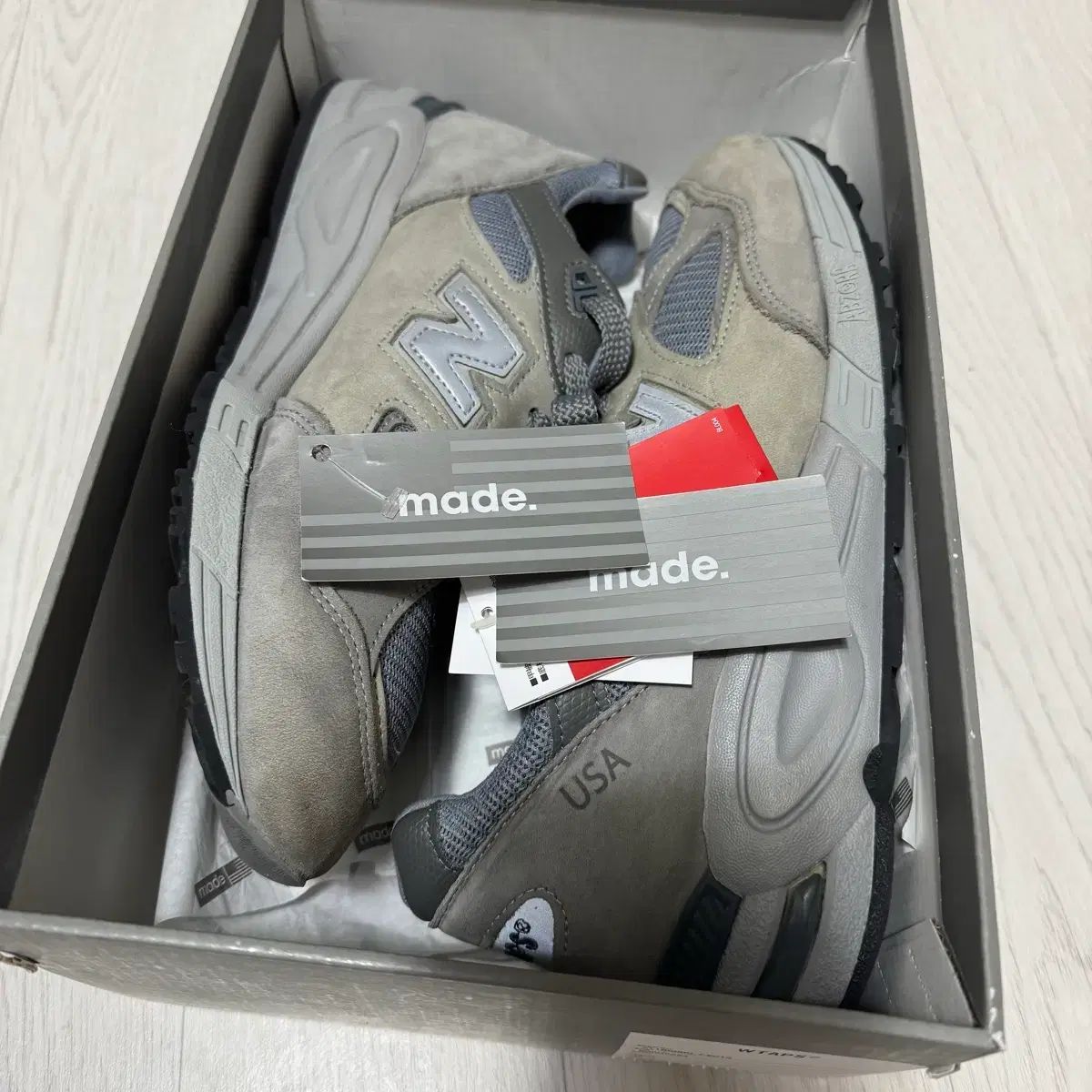 ニューバランス WTAPS 990V2 メイド IN USA グレー (280) - メルカリ