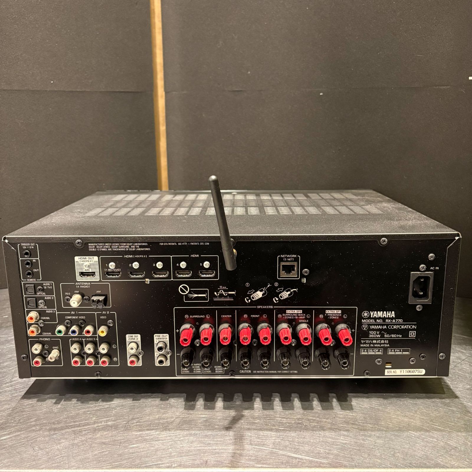 中古品】YAMAHA AVレシーバー RX-A770 動作確認済み 〓 - メルカリ